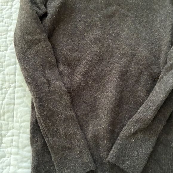 J.Crew Women's Small Turtleneck, Wool Blend, Grey/White Flecks - Picture 3 of 5
